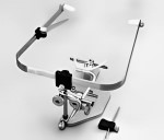 prosthodontic bite articulator machine with white background